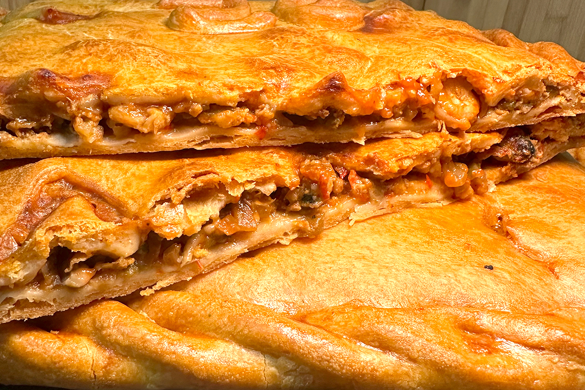 Empanada de Zamburiñas con Gambas